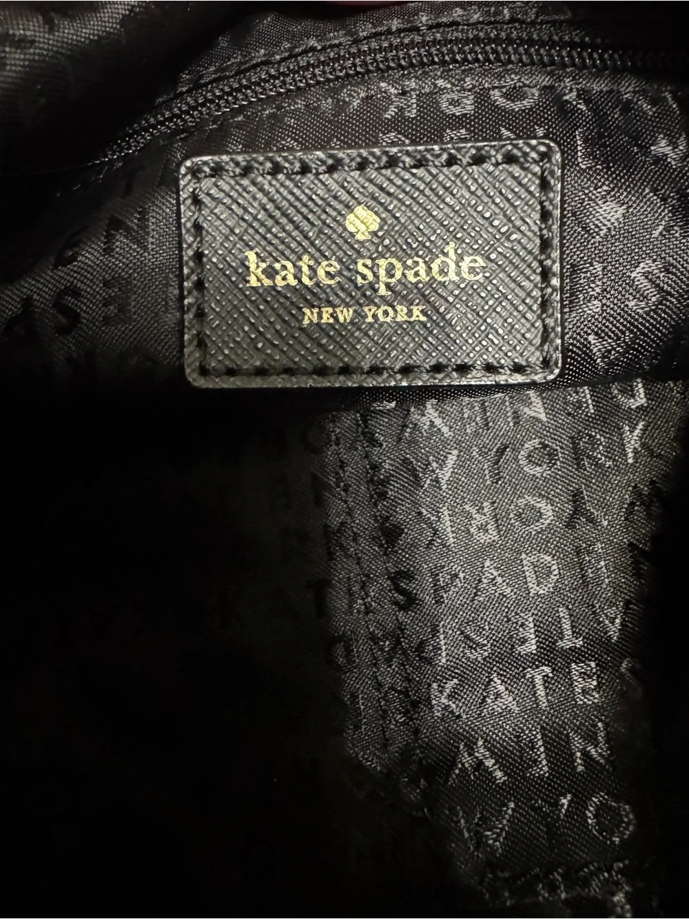 Kate Spade Keisha Blake Avenue Black Durable Nylon Crossbody with Gold Hardware